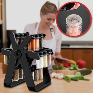 Organizzatore rotante con 18 barattoli per spezie | FERRISPICE