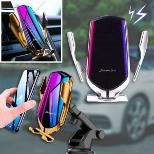 Caricabatterie e supporto intelligente senza fili per auto | DELUXE