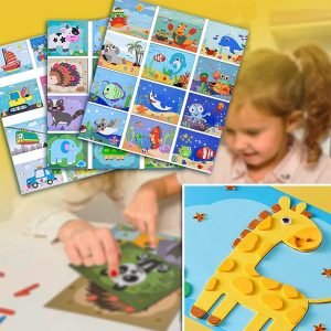 Adesivi 3D in gomma EVA (12 fogli – riutilizzabili) | STICKYFUN