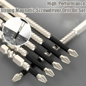 Set di punte per cacciavite magnetiche ad alta potenza (6 pz) | SETDRILL